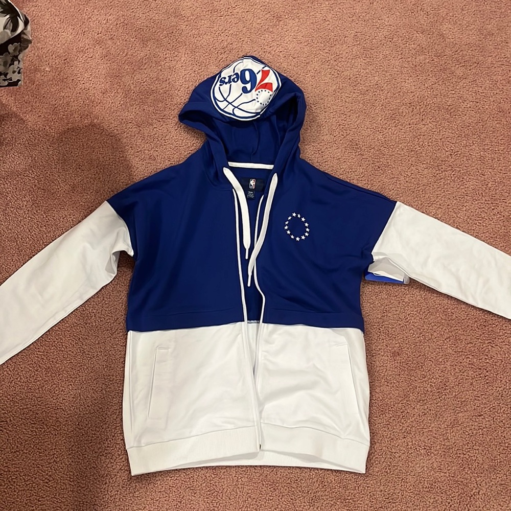 NBA SEVENTY SIXERS ZIP UP HOODIE